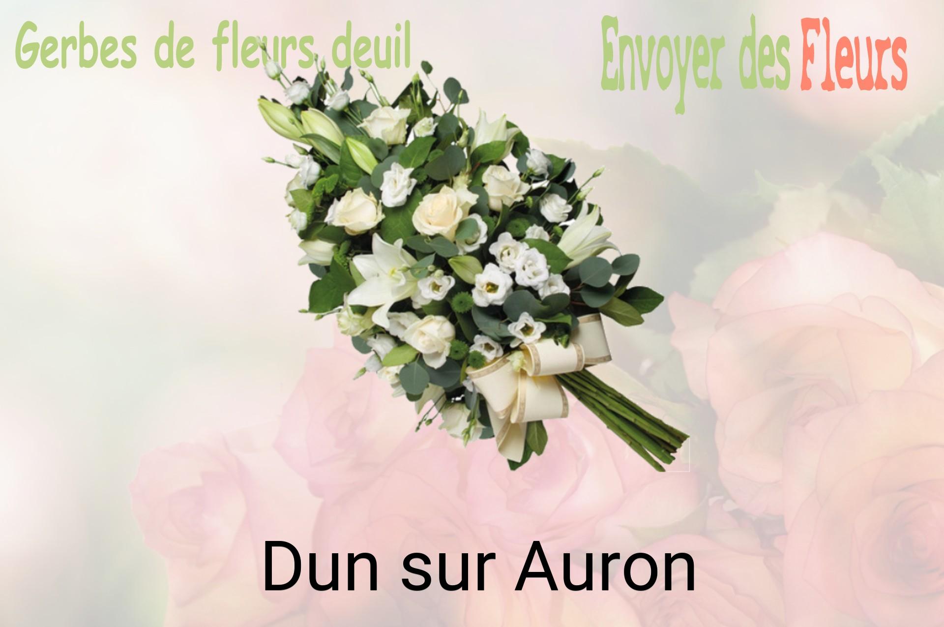 Gerbe de fleurs de deuil livrée à Dun-sur-Auron